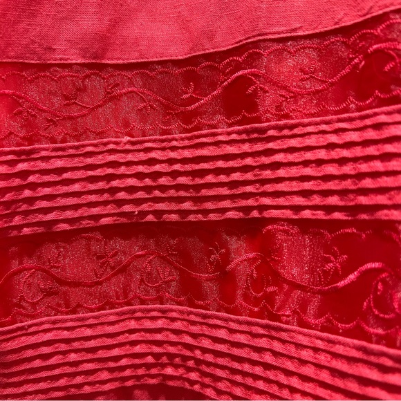 MHM Linen Blend Lined Maxi Dress with Jacket and J Jill Scarf - Size 12 - Picture 8 of 8